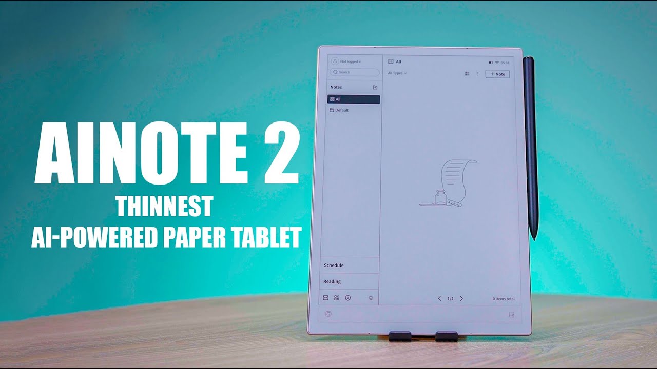 Bocoran AI Note 2: Tablet E-Ink Tertipis Tingkatkan Produktivitas Kamu