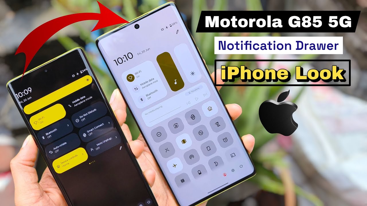 Ubah Bilah Notifikasi Motorola G85 5G Jadi Mirip iPhone