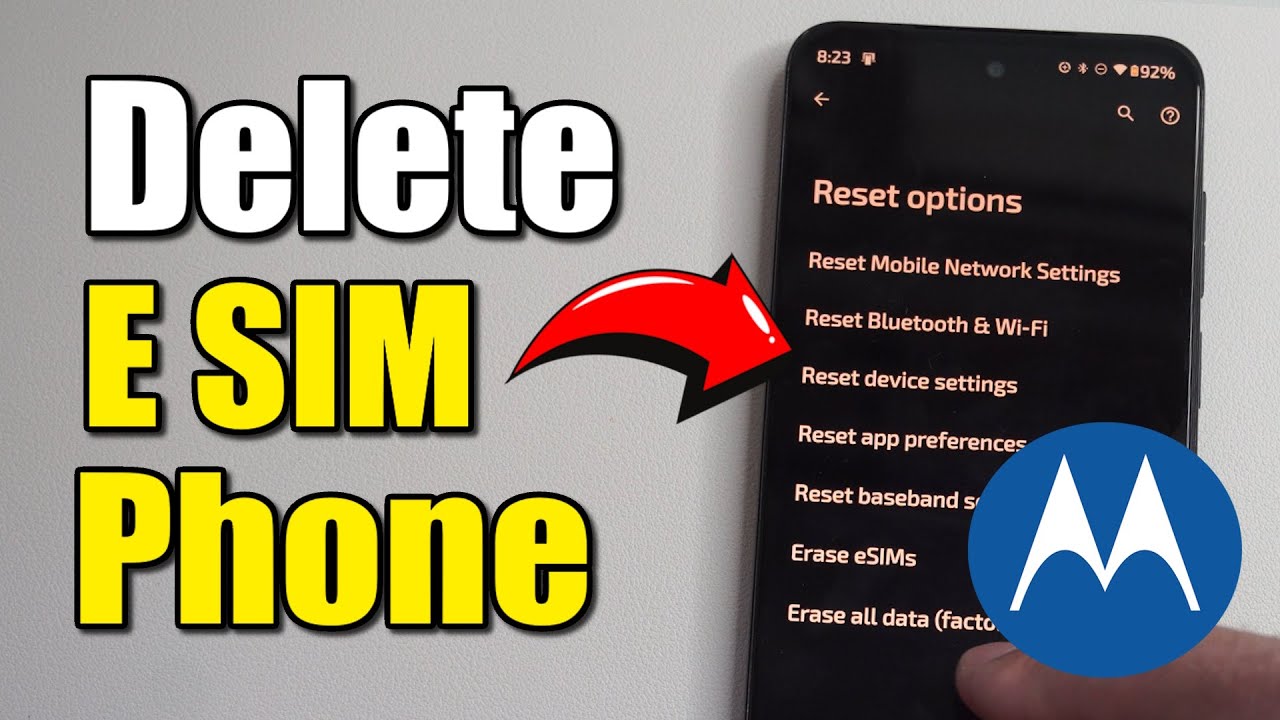 Cara Mudah Menghapus eSIM Motorola Android