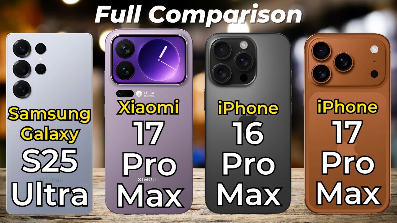 Perbandingan Empat Flagship: iPhone 17, Xiaomi 17, Galaxy S25, iPhone 16