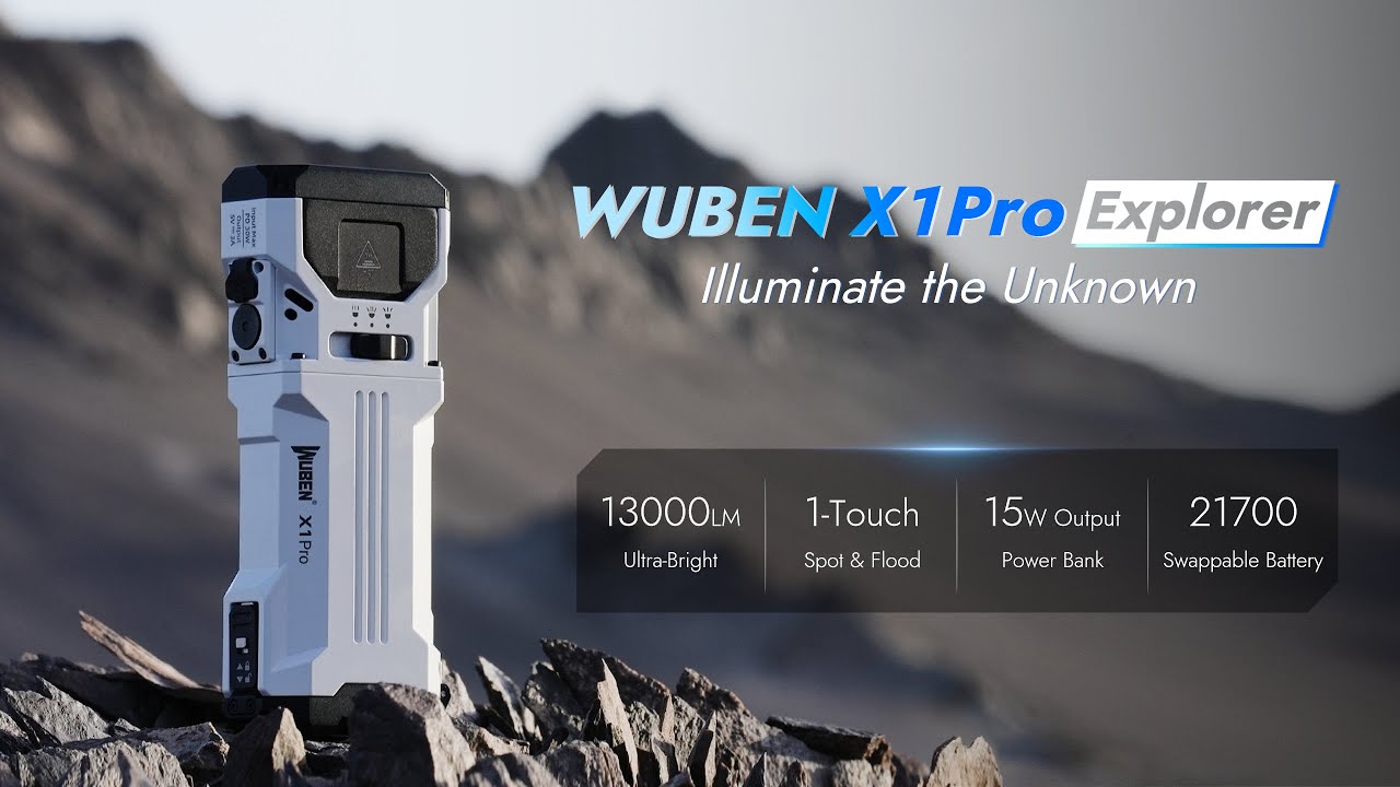 Wuben X1 Pro: Senter Portabel Paling Kuat 13000 Lumen