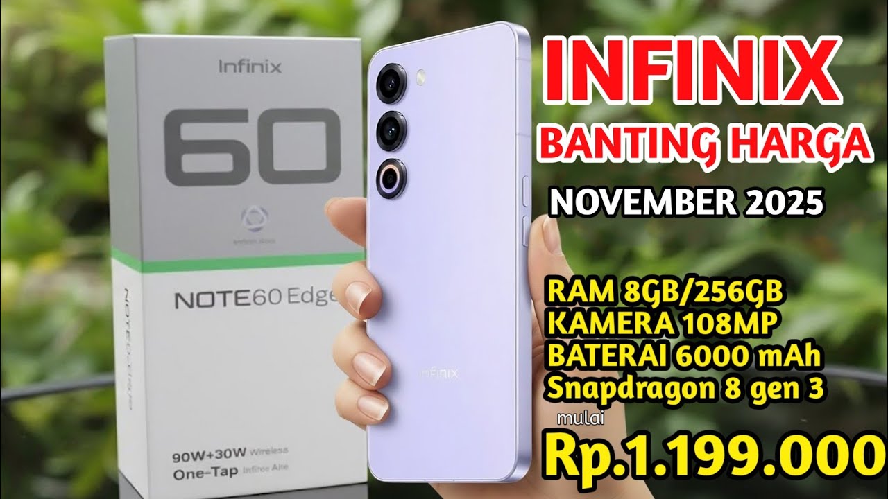10 Harga HP Infinix Terbaru 2025 RAM 8GB Unggulan