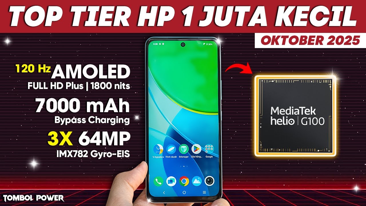 10 Ponsel Terbaik Rp1 Jutaan Edisi Oktober 2025, Vivo Y19s Pro Unggul