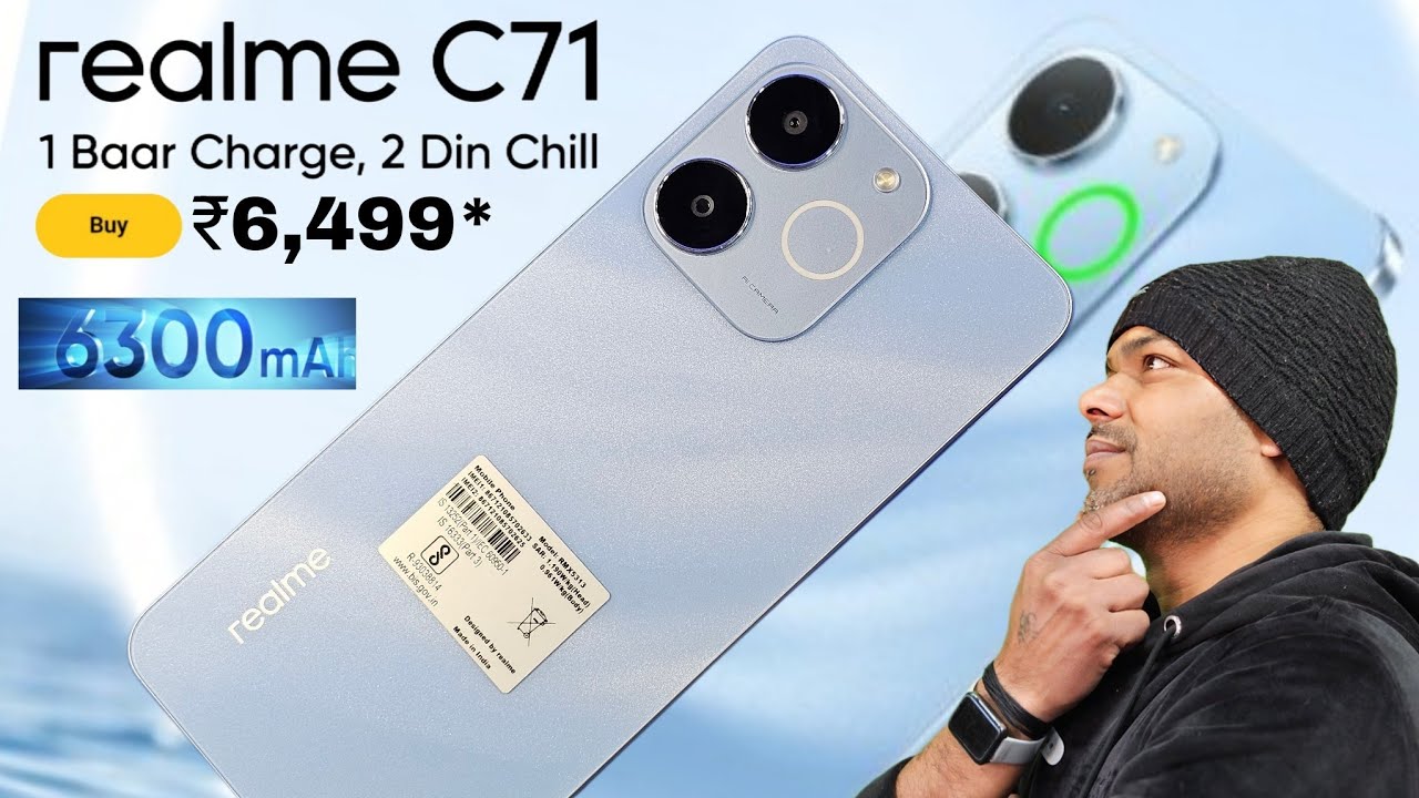Realme C71 HP Murah Baterai 6300mAh 1 Jutaan