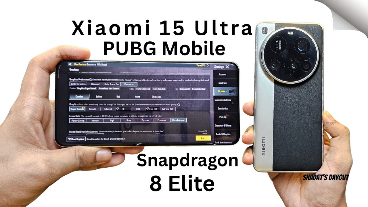 Xiaomi 15 Ultra PUBG Mobile Gaming Test Unggul Snapdragon 8 Elite 120Hz