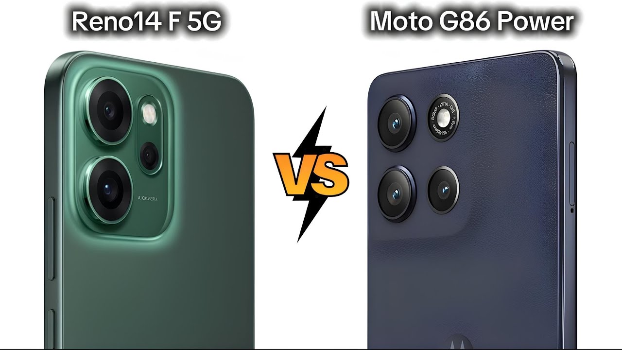 OPPO Reno14 F 5G vs Moto G86 Power: Perbandingan Spesifikasi Lengkap
