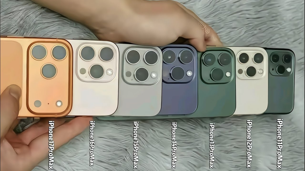 Perbandingan Visual iPhone 11 Pro Max Hingga iPhone 17 Pro Max