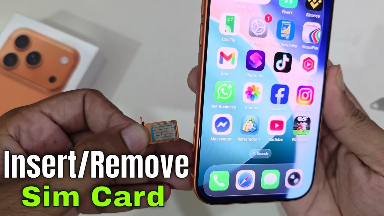 Cara Memasang Kartu SIM iPhone 17 Pro