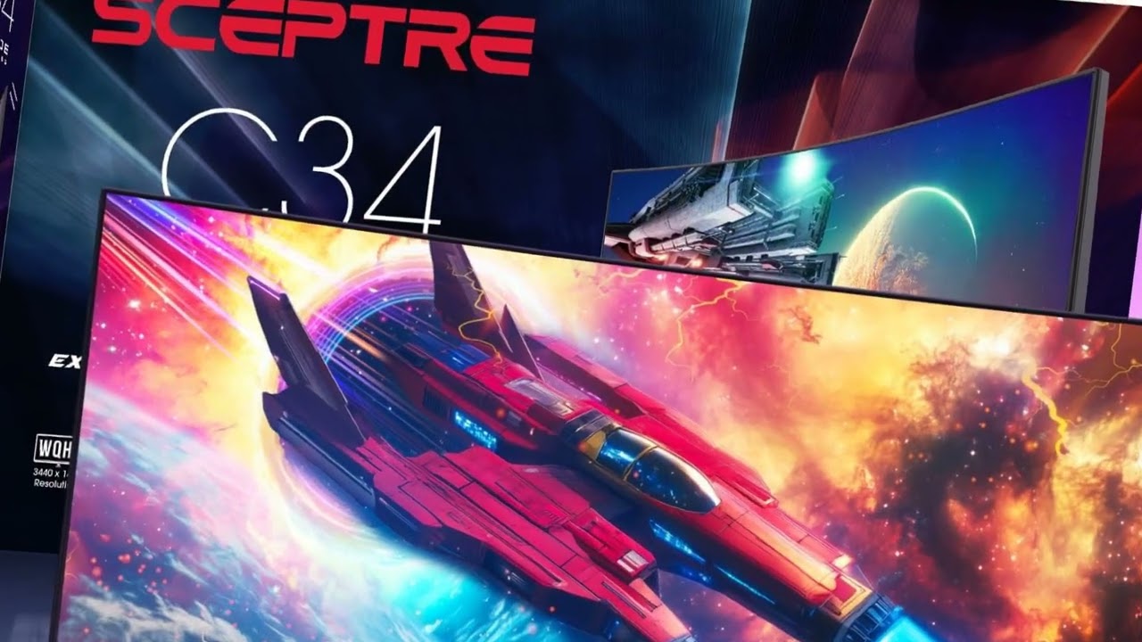 200+Hz Ultrawide Value Monitor Gaming Lengkung Sceptre 30 Inci