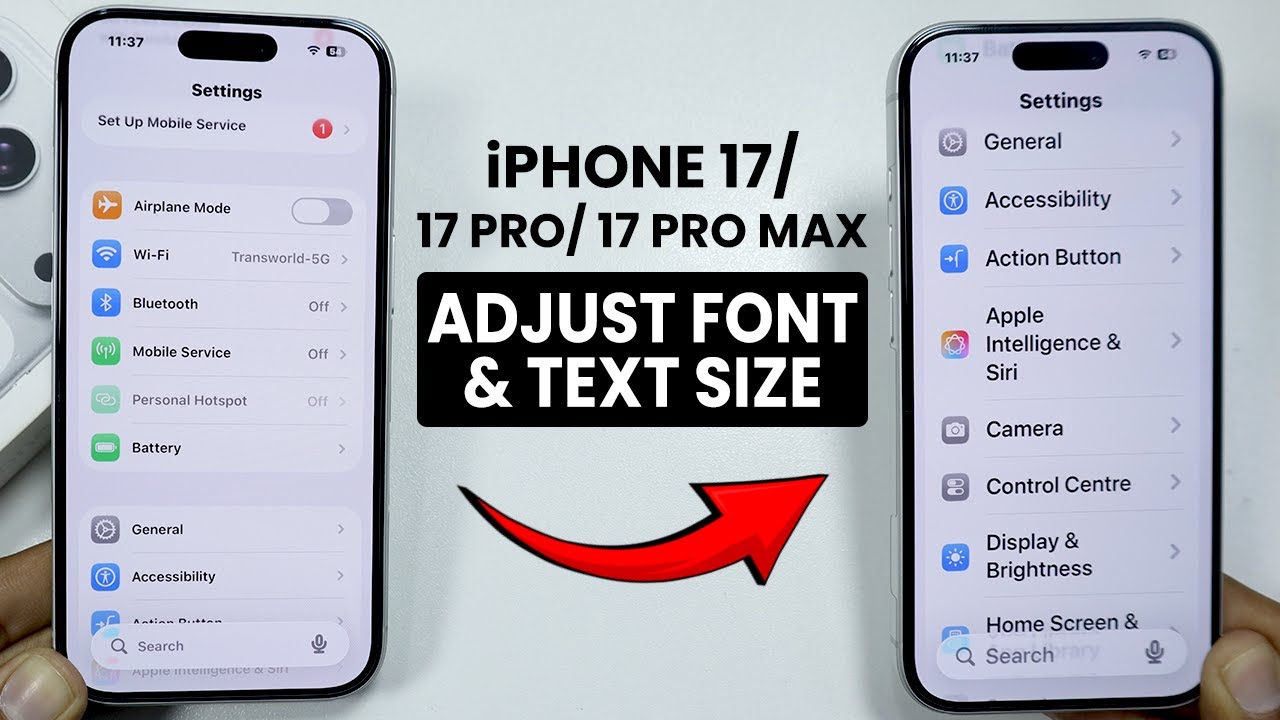 Cara Mudah Atur Ukuran Font iPhone 17 Pro Max