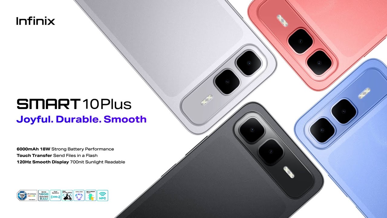 Infinix Smart 10 Plus: HP 1 Jutaan Layar 120Hz & Baterai 6000mAh