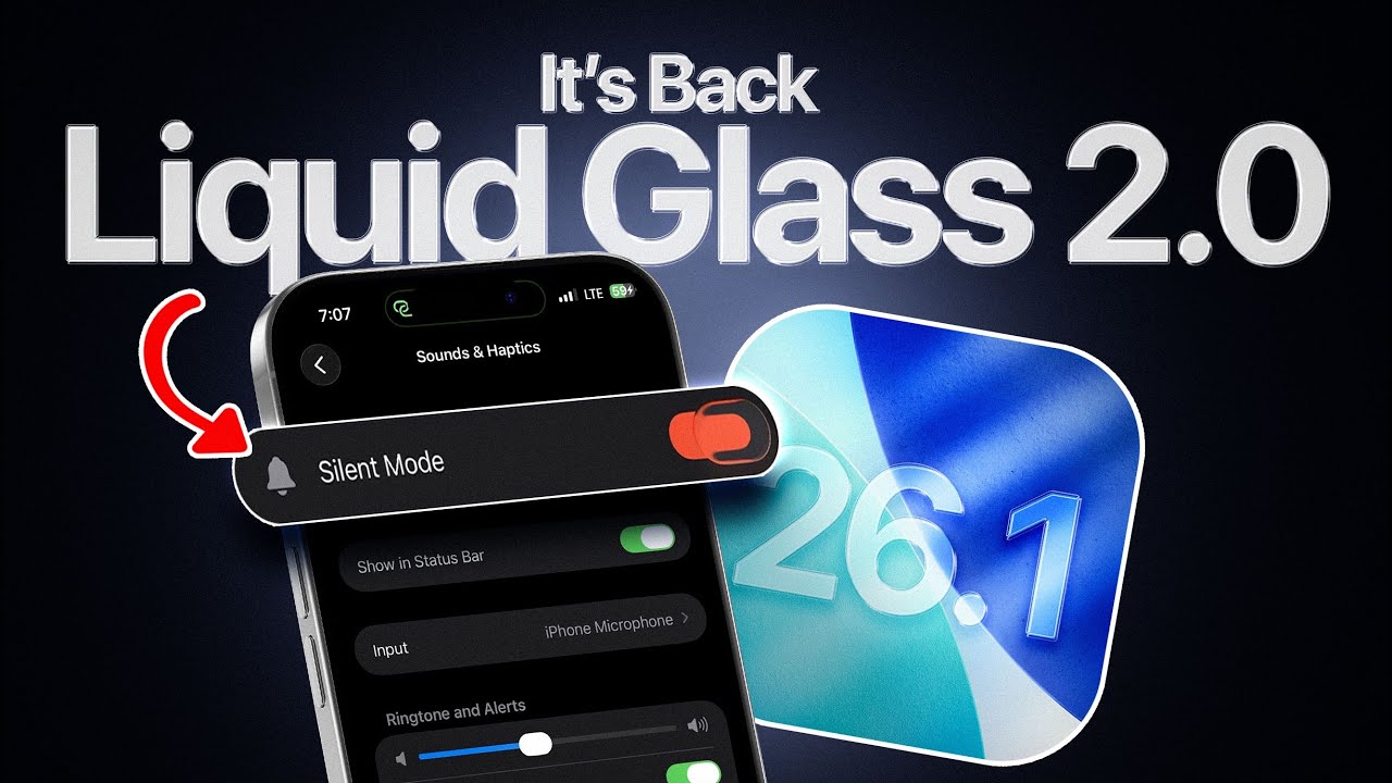 Pembaruan iOS 26.1 Hadirkan Liquid Glass 2.0 Dan Fitur Keamanan Baru