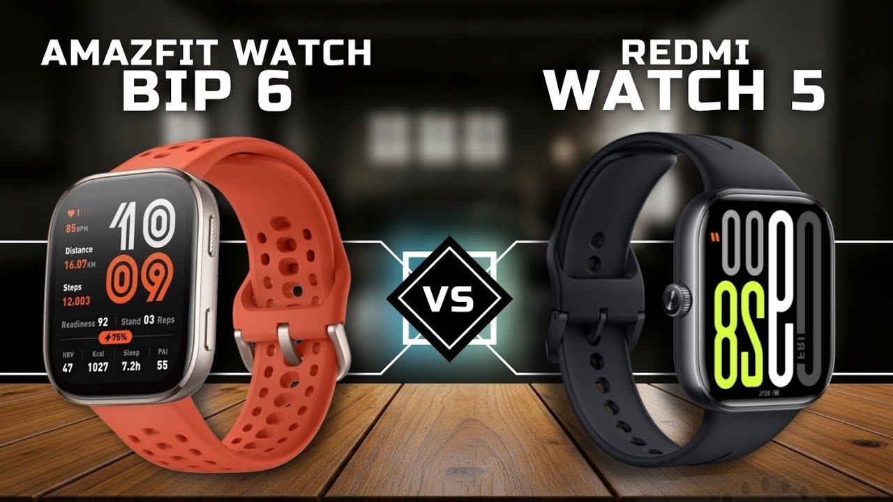 Duel Smartwatch Terbaik: Amazfit Bip 6 vs Redmi Watch 5