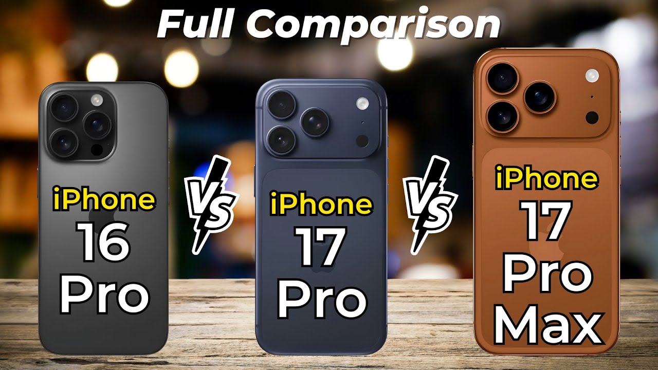 Perbandingan Spesifikasi iPhone 17 Pro Max, Pro, dan 16 Pro