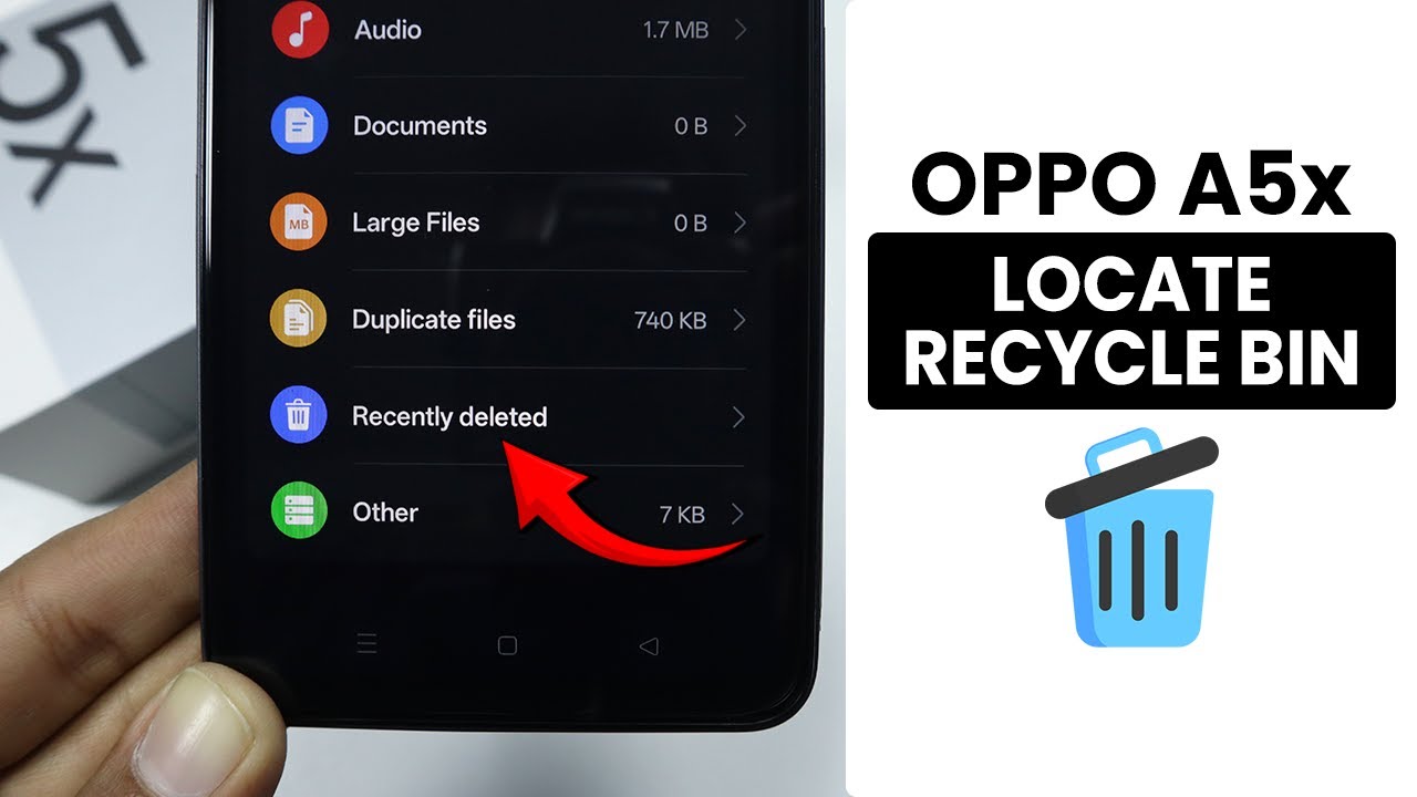 Cara Akses Keranjang Sampah Oppo A5x