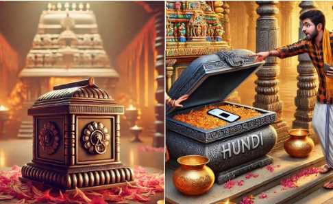 मंदिर के दानपात्र में गलती से गिर गया iPhone, पुजारी बोले- अब ये भगवान की संपत्ति, छिड़ गई नई बहस “ • ˌ मंदिर के दानपात्र में गलती से गिर गया iPhone, पुजारी बोले- अब ये भगवान की संपत्ति, छिड़ गई नई बहस “ • ˌ