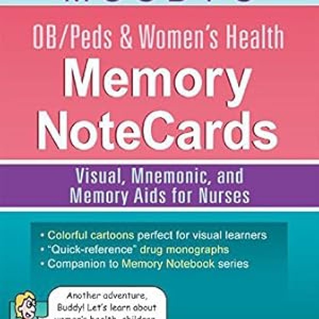 Essential Resource for Nurses: A Comprehensive Review of Mosby’s OB/Peds & Women’s Health Memory NoteCards: Visual, Mnemonic, and Memory Aids for Nurses Essential Resource for Nurses: A Comprehensive Review of Mosby’s OB/Peds & Women’s Health Memory NoteCards: Visual, Mnemonic, and Memory Aids for Nurses