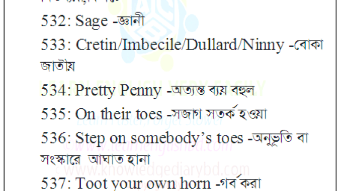 20 Vocabulary With Bengali Meaning Part-27 20 Vocabulary With Bengali Meaning Part-27