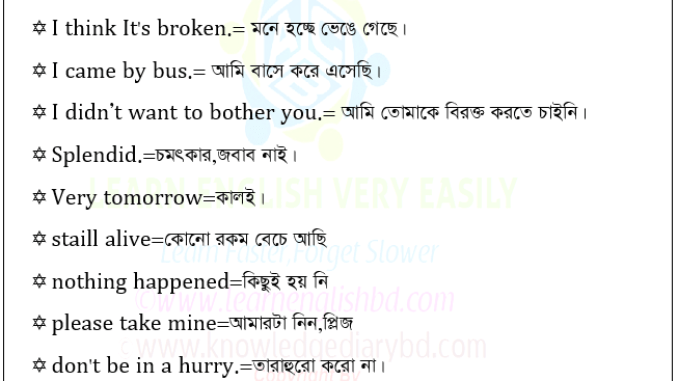 30 Daily Spoken English Dialogue Part-6 30 Daily Spoken English Dialogue Part-6