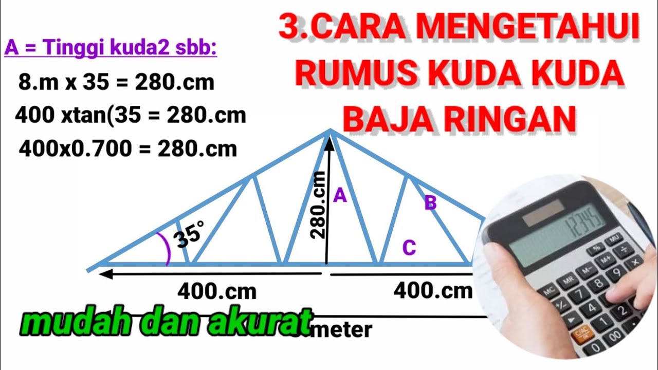 Mengetahui Contoh Rumus Kuda Baja Ringan untuk Konstruksi yang Kuat Mengetahui Contoh Rumus Kuda Baja Ringan untuk Konstruksi yang Kuat