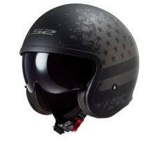 Casco Ls2 Of599 Flag Negro Mate Titanio Casco Ls2 Of599 Flag Negro Mate Titanio