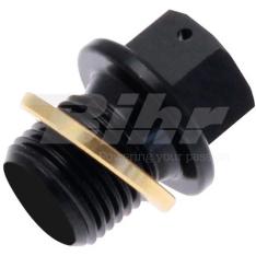 Tapón de vaciado de aceite TECNIUM no magnético alu negro M12 x 1,50 x 13 Tapón de vaciado de aceite TECNIUM no magnético alu negro M12 x 1,50 x 13