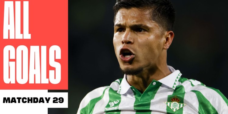 TODOS LOS GOLES de la JORNADA 29 de LALIGA EA SPORTS 2024/25 TODOS LOS GOLES de la JORNADA 29 de LALIGA EA SPORTS 2024/25