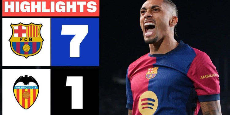 FC BARCELONA 7 – 1 VALENCIA CF I RESUMEN LALIGA EA SPORTS FC BARCELONA 7 – 1 VALENCIA CF I RESUMEN LALIGA EA SPORTS