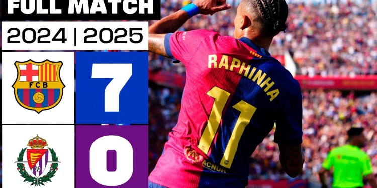 FC Barcelona 7 – 0 Real Valladolid CF | PARTIDO COMPLETO | LALIGA EA SPORTS 2024/25 FC Barcelona 7 – 0 Real Valladolid CF | PARTIDO COMPLETO | LALIGA EA SPORTS 2024/25