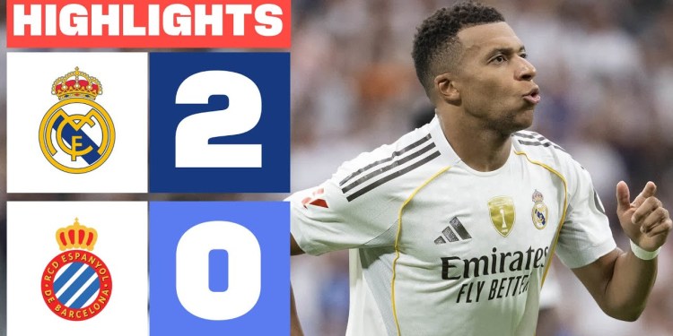 REAL MADRID 2 – 0 RCD ESPANYOL | RESUMEN LALIGA EA SPORTS REAL MADRID 2 – 0 RCD ESPANYOL | RESUMEN LALIGA EA SPORTS