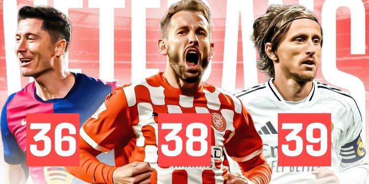 Los MEJORES GOLES de JUGADORES 35+ AÑOS en LALIGA | Lewandowski, Modrić, Stuani y más Los MEJORES GOLES de JUGADORES 35+ AÑOS en LALIGA | Lewandowski, Modrić, Stuani y más