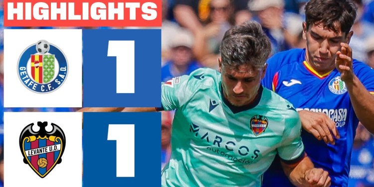 GETAFE CF 1 – 1 LEVANTE UD | RESUMEN LALIGA EA SPORTS GETAFE CF 1 – 1 LEVANTE UD | RESUMEN LALIGA EA SPORTS