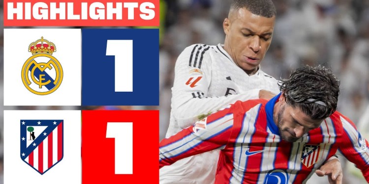REAL MADRID 1 – 1 ATLÉTICO DE MADRID I RESUMEN LALIGA EA SPORTS REAL MADRID 1 – 1 ATLÉTICO DE MADRID I RESUMEN LALIGA EA SPORTS