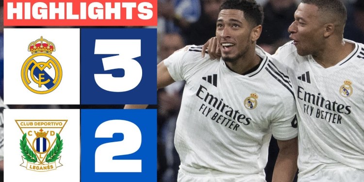REAL MADRID 3 – 2 CD LEGANÉS I RESUMEN LALIGA EA SPORTS REAL MADRID 3 – 2 CD LEGANÉS I RESUMEN LALIGA EA SPORTS