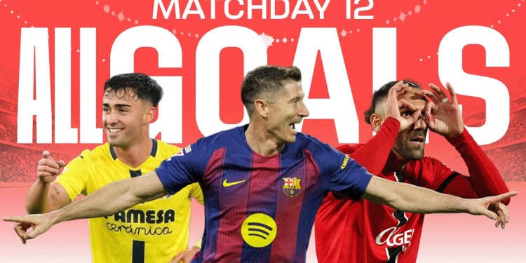 TODOS LOS GOLES de la JORNADA 12 LALIGA EA SPORTS 2025/26 TODOS LOS GOLES de la JORNADA 12 LALIGA EA SPORTS 2025/26