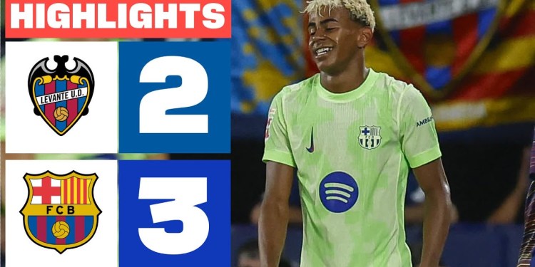 LEVANTE UD 2 – 3 FC BARCELONA | RESUMEN LALIGA EA SPORTS LEVANTE UD 2 – 3 FC BARCELONA | RESUMEN LALIGA EA SPORTS