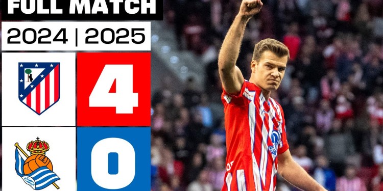 Atlético de Madrid 4 – 0 Real Sociedad I PARTIDO COMPLETO | LALIGA EA SPORTS 2024/25 Atlético de Madrid 4 – 0 Real Sociedad I PARTIDO COMPLETO | LALIGA EA SPORTS 2024/25