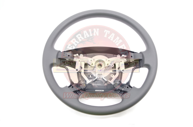 STEERING WHEEL BLUISH GREY TRIM 4 SPOKE URETHANE STEERING WHEEL BLUISH GREY TRIM 4 SPOKE URETHANE
