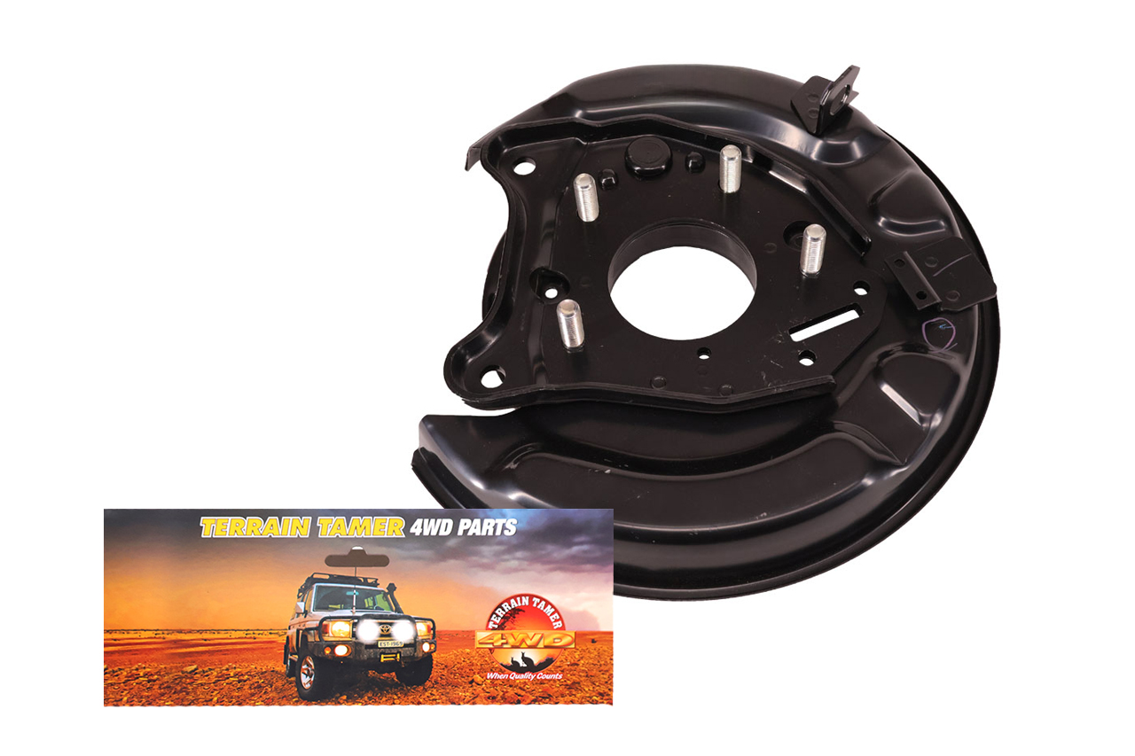 BACKING PLATE REAR R/H HAND BRAKE SUITS DISC BRAKE BACKING PLATE REAR R/H HAND BRAKE SUITS DISC BRAKE