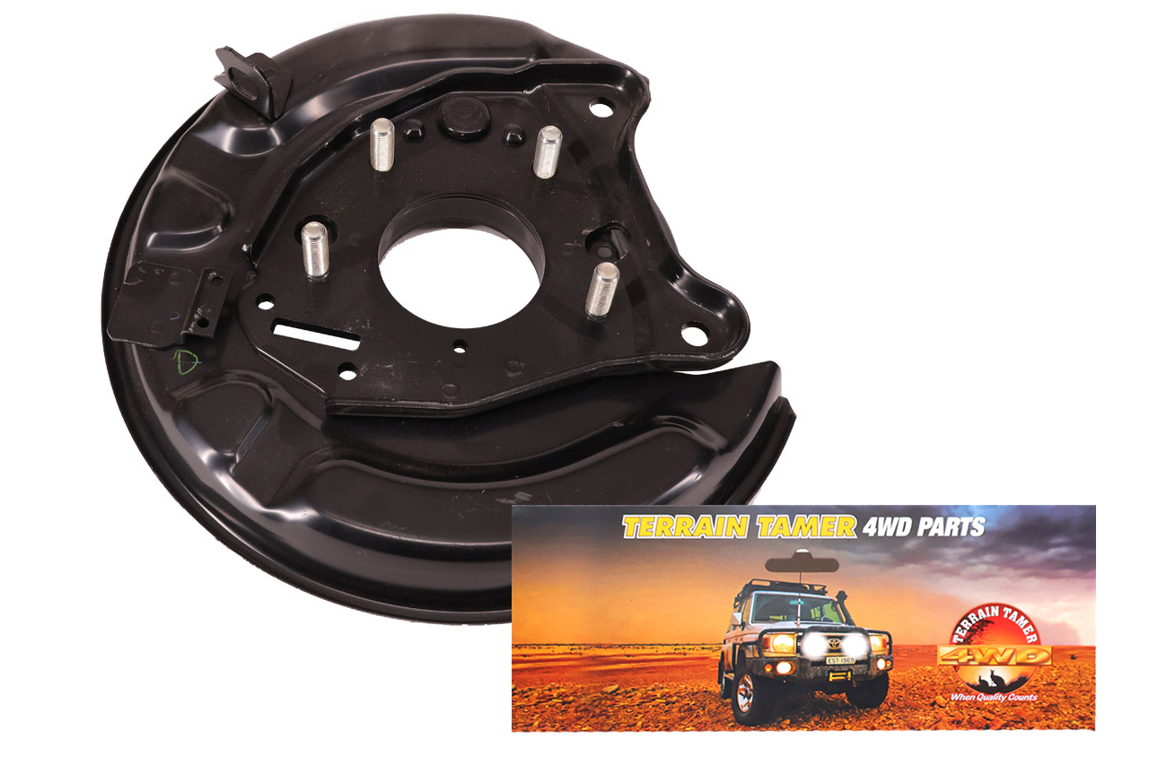 BACKING PLATE REAR L/H HAND BRAKE SUITS DISC BRAKE BACKING PLATE REAR L/H HAND BRAKE SUITS DISC BRAKE