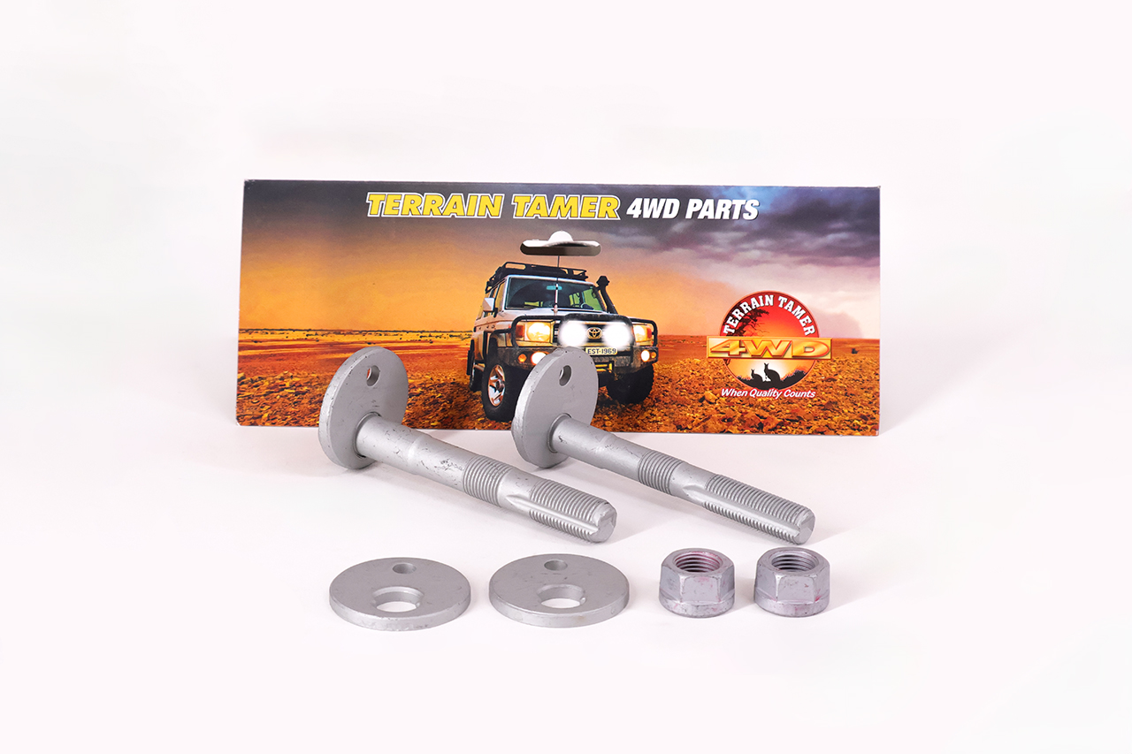 CAMBER ADJUSTING BOLT KIT ONE SIDE FRONT & REAR OF ARM CAMBER ADJUSTING BOLT KIT ONE SIDE FRONT & REAR OF ARM