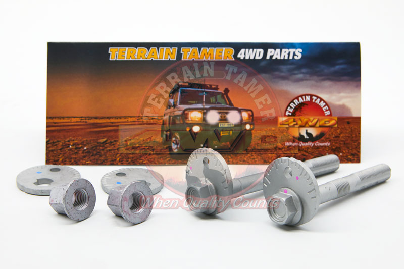 CAMBER ADJUSTING BOLT KIT ONE SIDE FRONT & REAR OF ARM CAMBER ADJUSTING BOLT KIT ONE SIDE FRONT & REAR OF ARM