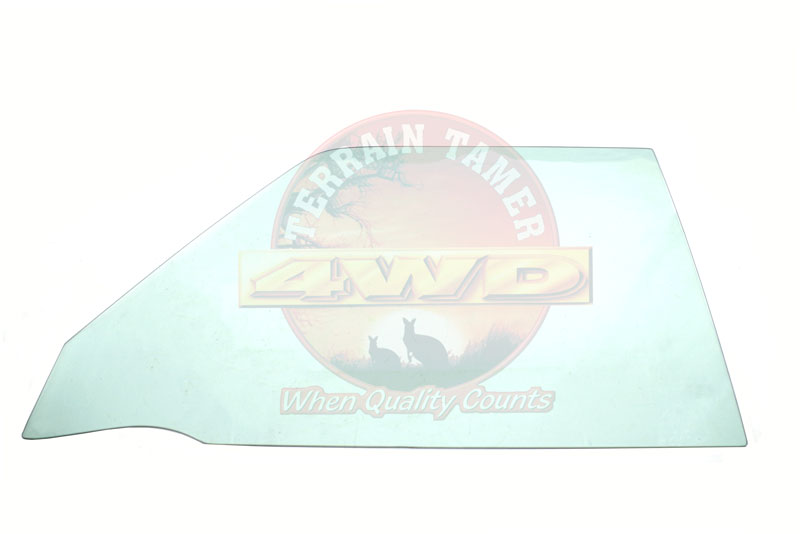 DOOR GLASS FRONT L/H WITHOUT VENT WINDOW GREEN T=4.0