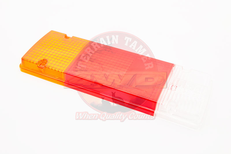LENS REAR L/H UTE WITH INNER NOTCH SUITS GENUINE LAMP LENS REAR L/H UTE WITH INNER NOTCH SUITS GENUINE LAMP