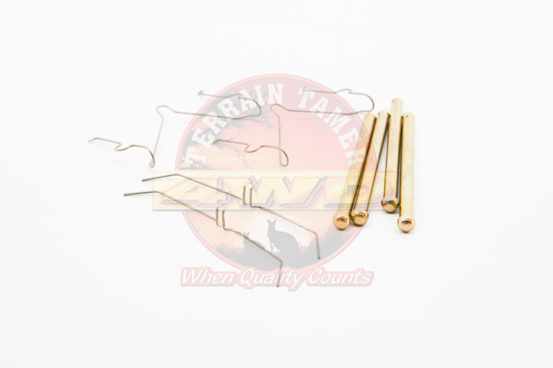 DISC PAD KIT FRONT CONTAINS 4 X SPRING 4 X PIN DISC PAD KIT FRONT CONTAINS 4 X SPRING 4 X PIN