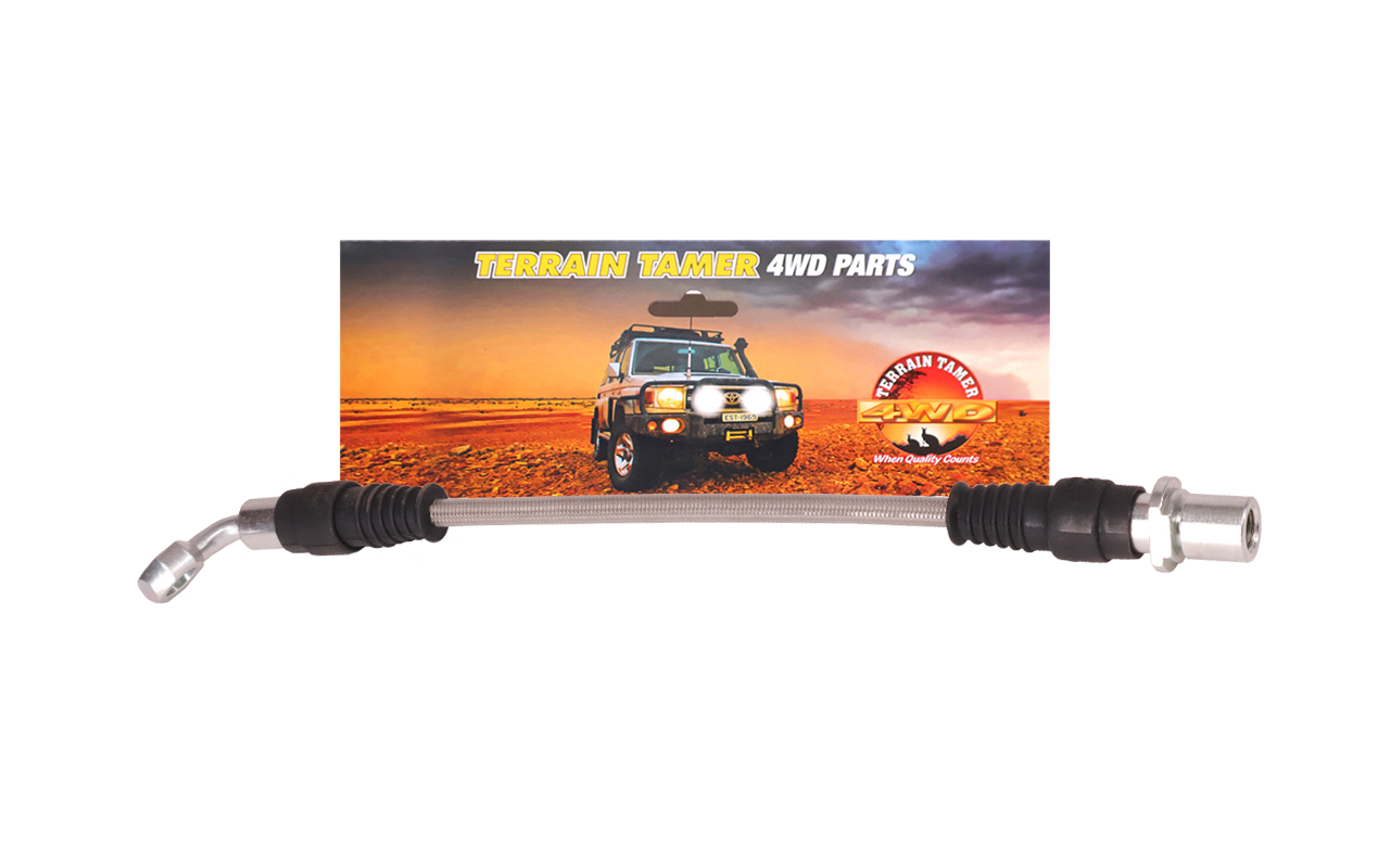 BRAIDED BRAKE HOSE REAR R/H SUITS DISC BRAKE BRAIDED BRAKE HOSE REAR R/H SUITS DISC BRAKE