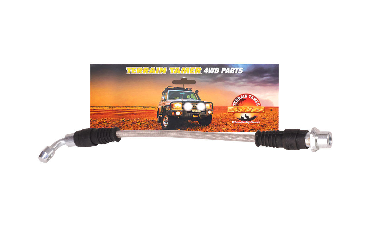 BRAIDED BRAKE HOSE REAR R/H SUITS DISC BRAKE BRAIDED BRAKE HOSE REAR R/H SUITS DISC BRAKE