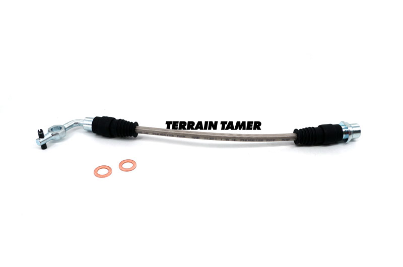 BRAIDED BRAKE HOSE FRONT R/H OR L/H WITH AND WITHOUT ABS BRAIDED BRAKE HOSE FRONT R/H OR L/H WITH AND WITHOUT ABS
