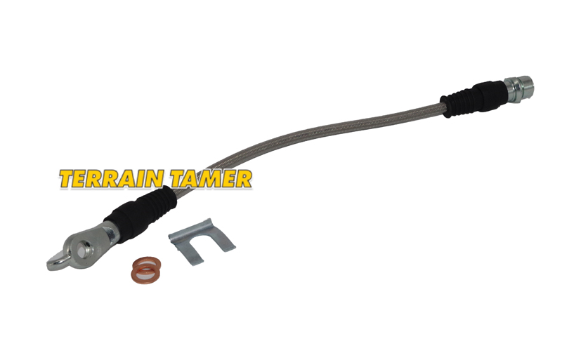 BRAIDED BRAKE HOSE REAR CENTRE NO.2 PLUS 60MM BRAIDED BRAKE HOSE REAR CENTRE NO.2 PLUS 60MM