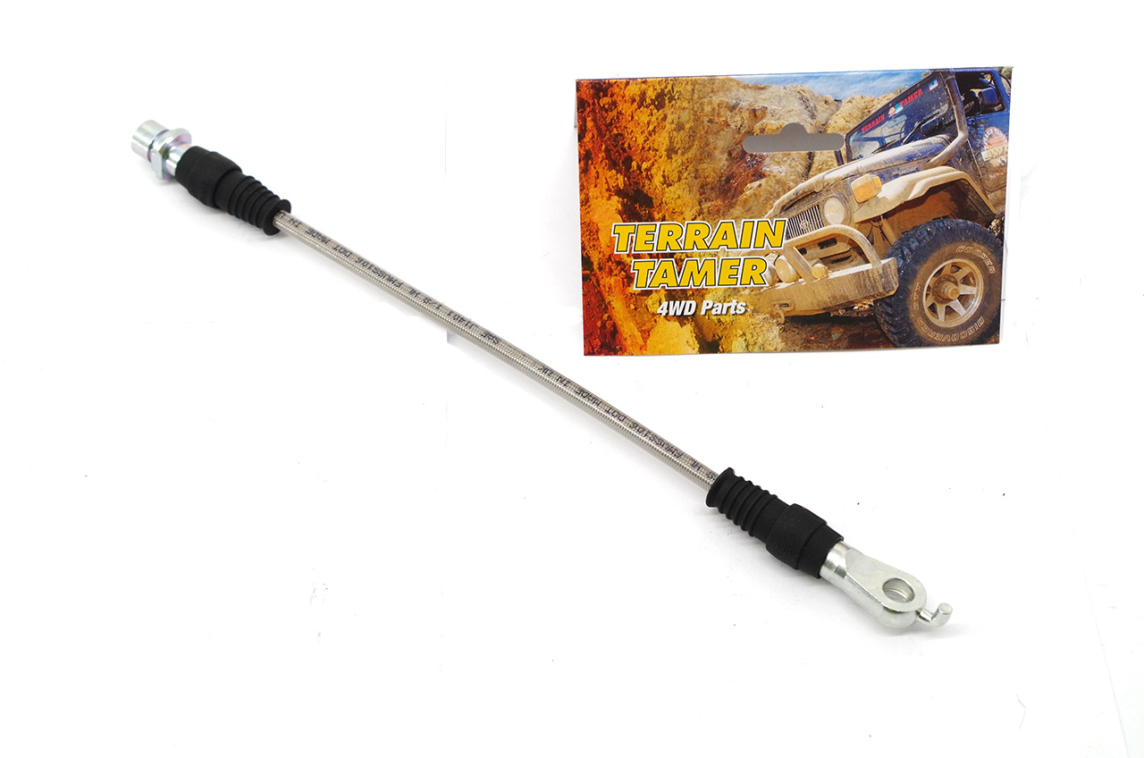 BRAIDED BRAKE HOSE REAR R/H OR L/H BRAIDED BRAKE HOSE REAR R/H OR L/H